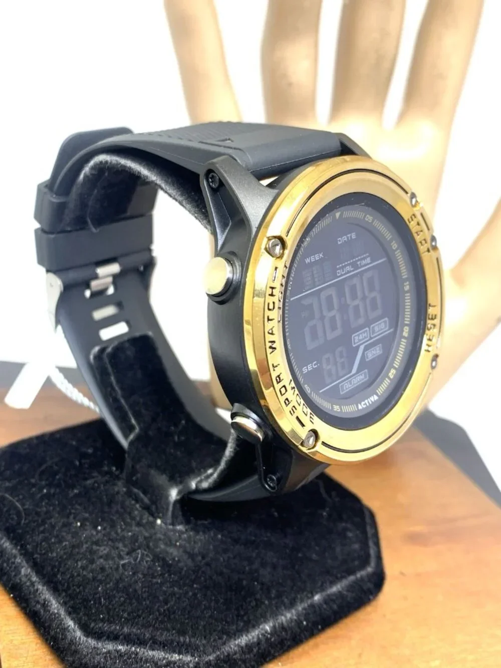Activa by Invicta Men's Watch 8125 Quartz Digital Sport Black Resin Strap 51mm